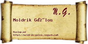 Moldrik Gálos névjegykártya